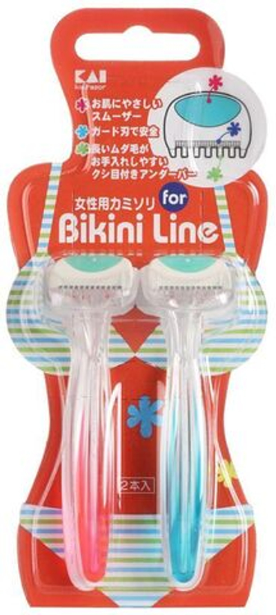 Бритва безопасная для зоны бикини одноразовая 1-лезвийная Kai Razor Bikini Line