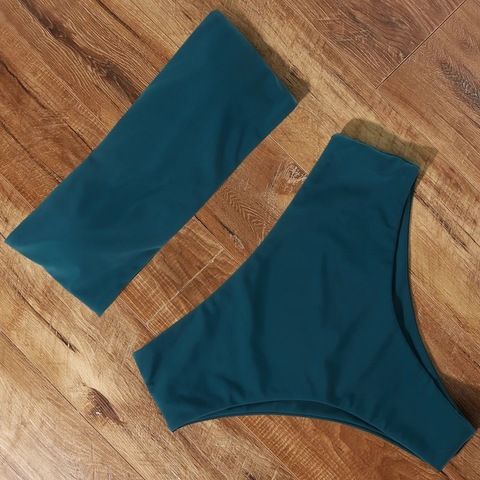 Купальник бандо GLORY BANDO BLUE-GREEN