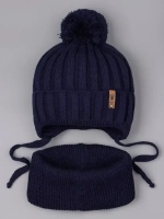 Шапка для мальчика со снудом осенняя