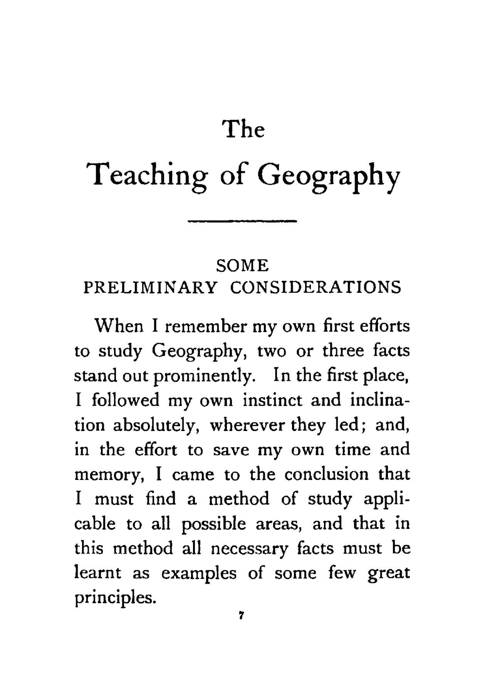 The teaching of geography | Lyde Lionel W.