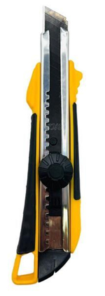 Нож пистолетный 18мм  /рез.-пласт.корп, мет.ведом, винт, автофикс., толщ лезв.0,5мм   NAGAN   026