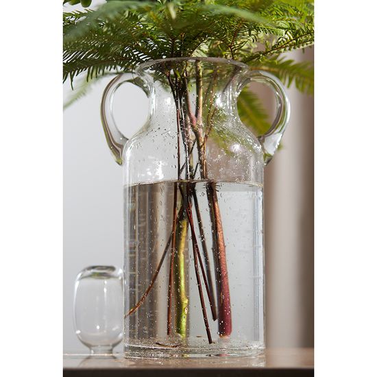 Ваза для цветов flowi, 29 см, прозрачная