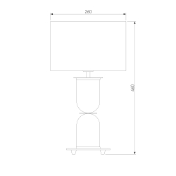 Настольная лампа 01153/1 никель
