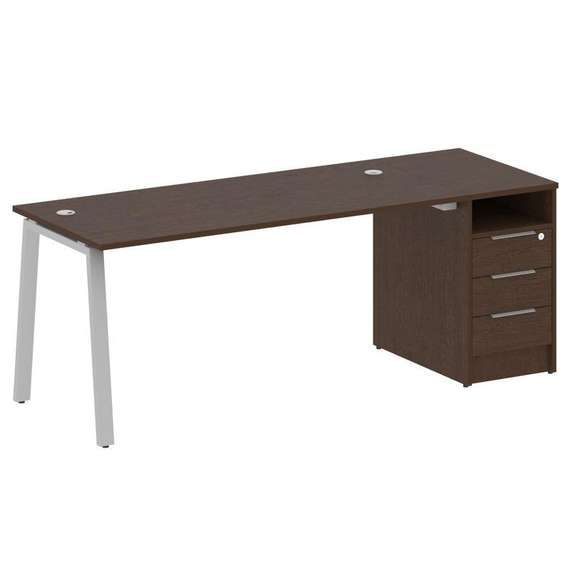 Метал Систем Рабочая станция с тумбой на А-образном м/к БА.РС-СТП-1.4