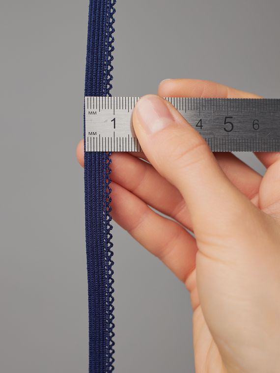 061 К-94/9 Резинка ажурная Lauma 9 мм, темно-синий 061