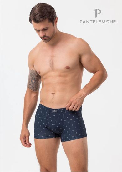 Трусы мужские боксеры Pantelemone PMH-1517, геометрия темный деним