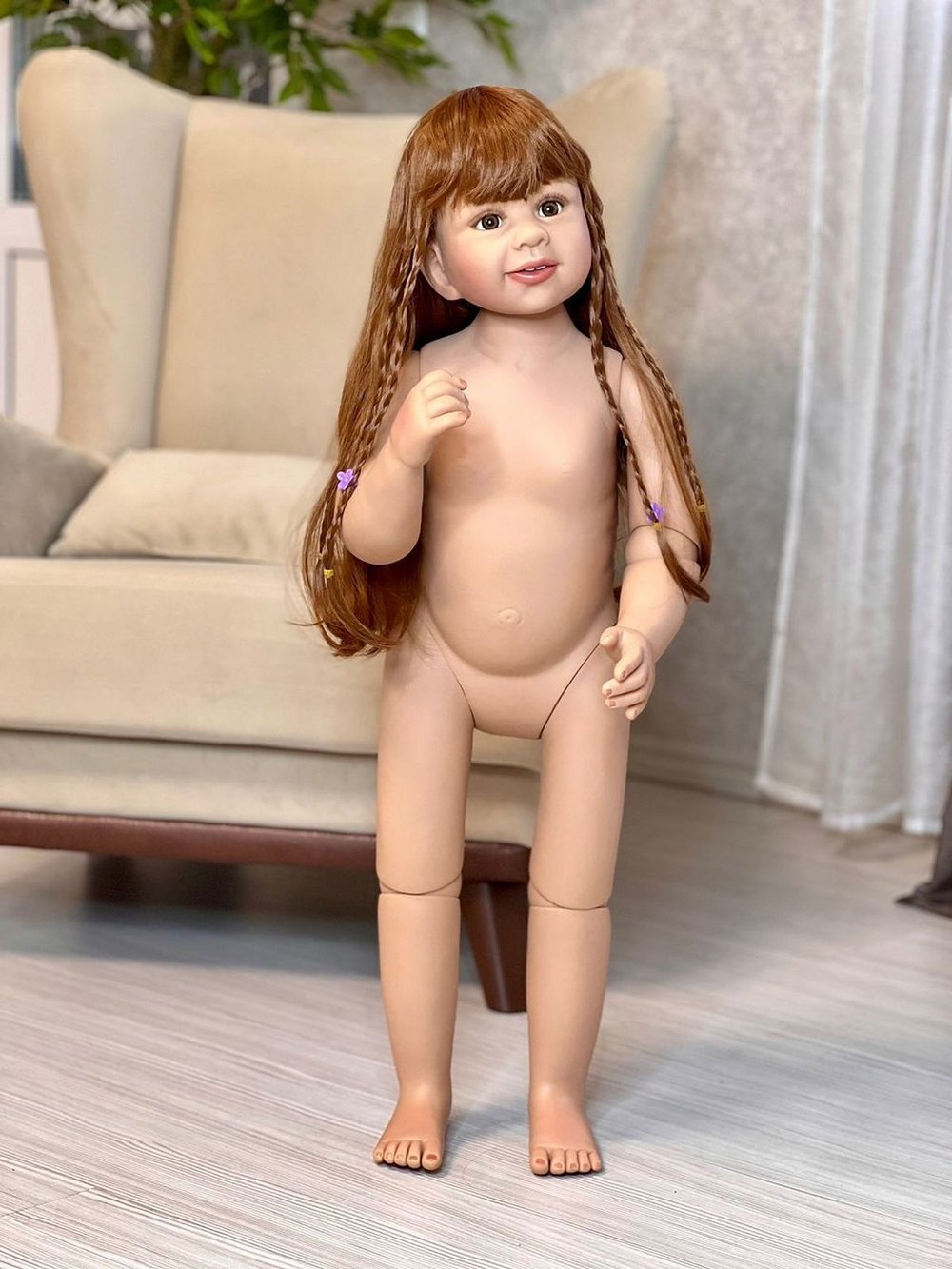 Кукла Реборн ростовая 85см в пакете (FA-259)