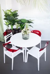 Стол пластиковый Sky Table Ø105, белый