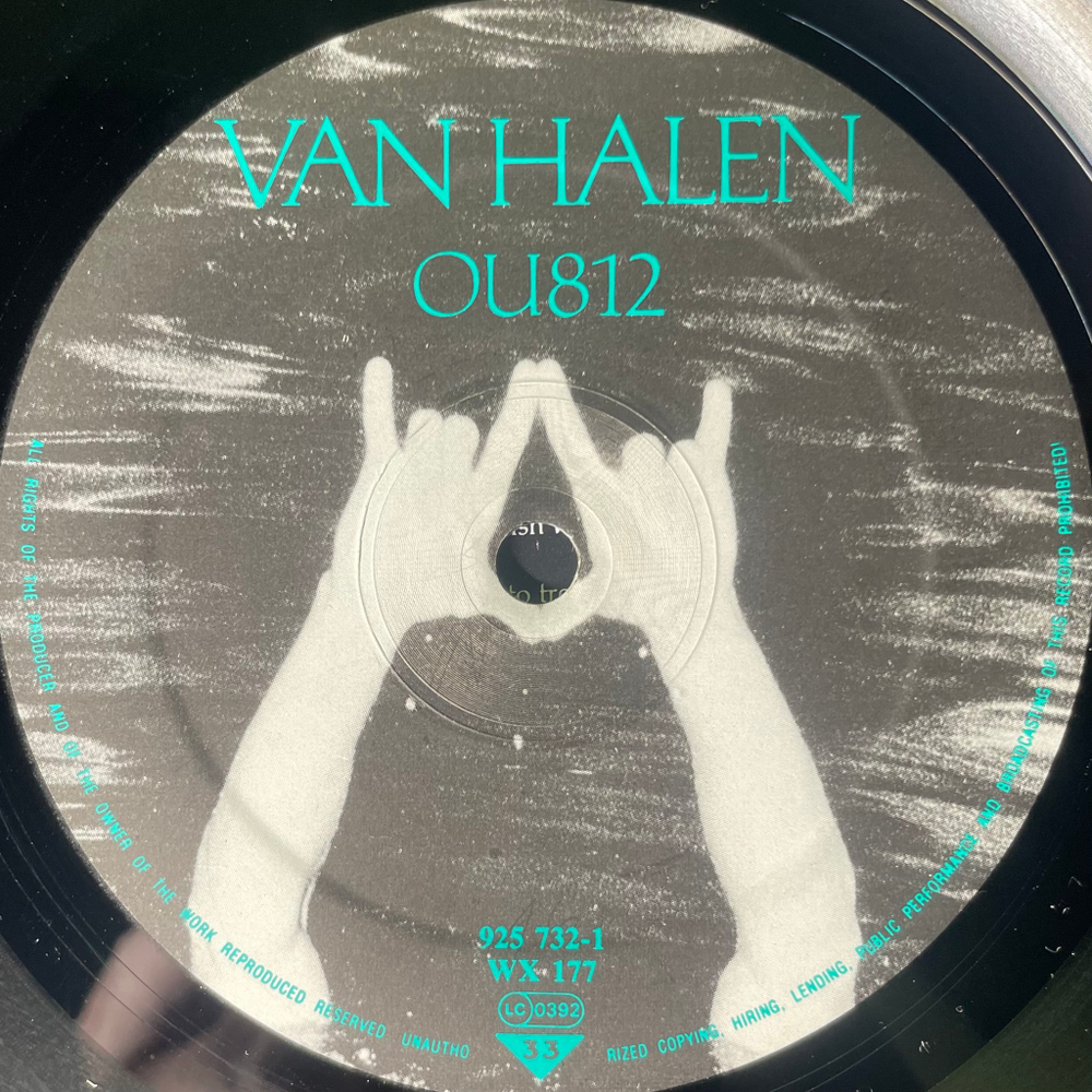 Van Halen ‎– OU812 (Европа 1988г.)