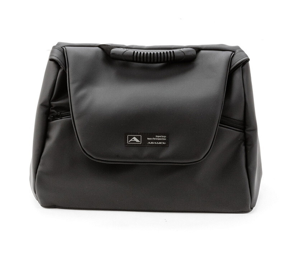 Детская коляска Adamex Nola Deluxe 2 в 1 N-SA02 (ЧЕРНАЯ КОЖА)