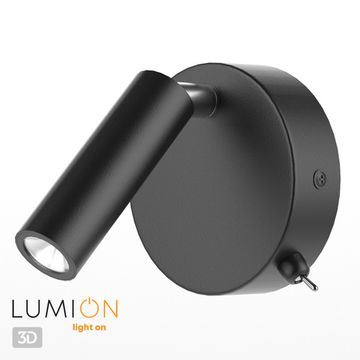 Бра с выкл. LED 3W 3000K 5220/3WL черный CHASE Lumion