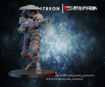 Tau Empire Fire Warrior Воин огня №3 сминиатюра для dnd, днд, pathfinder, фентези, Настольная игра, НРИ, Варгейм, РПГ