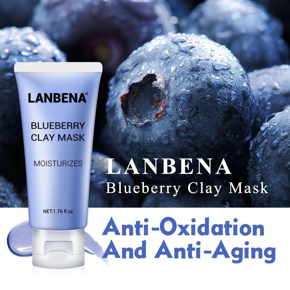 Маска Lanbena Увлажняющая от морщин, Черника Blueberry Mask, 50 г