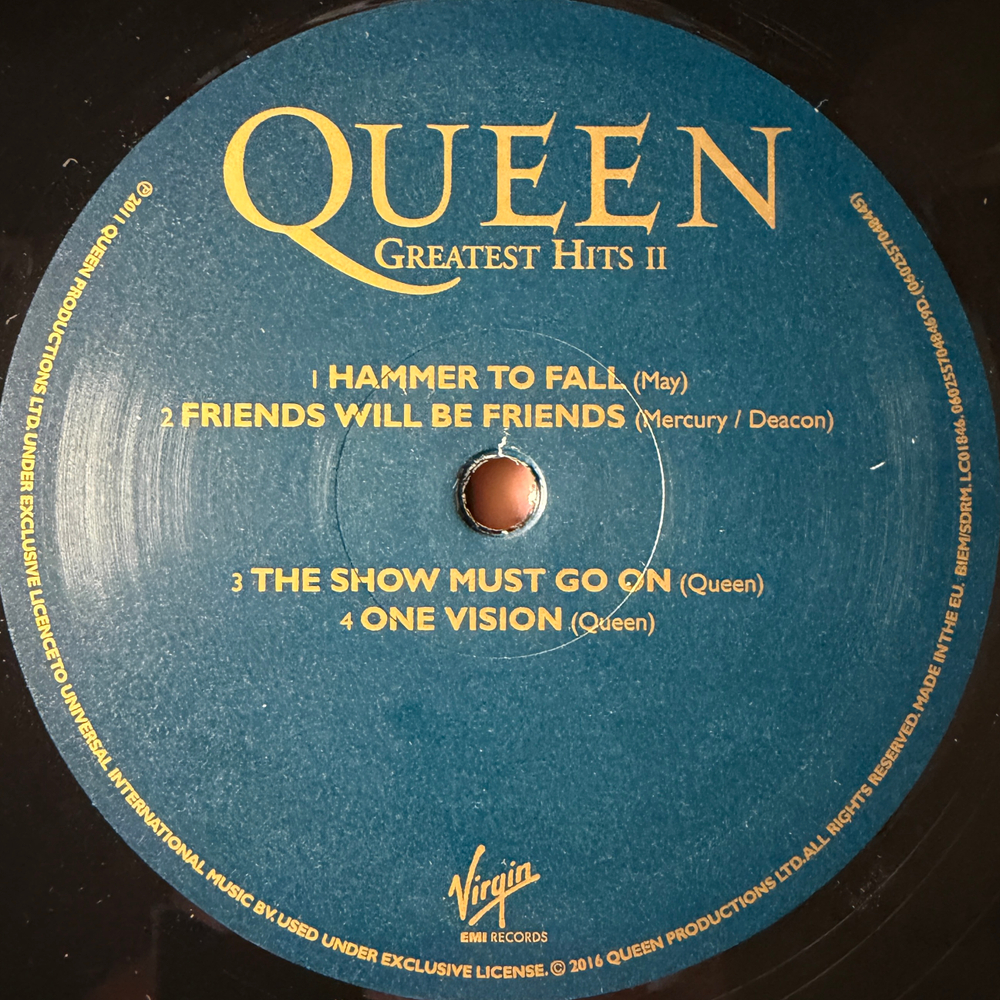 Queen - Greatest Hits II 2LP (Европа 2016г.)