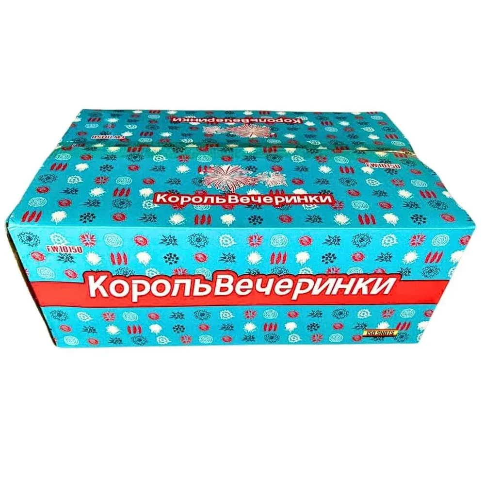 Батарея салютов Король вечеринки (FW10150) от LGF, 150 выстрелов, 25 мм