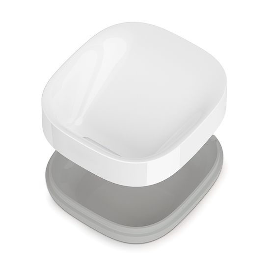 Мыльница Joseph Joseph Slim™ белая-серая