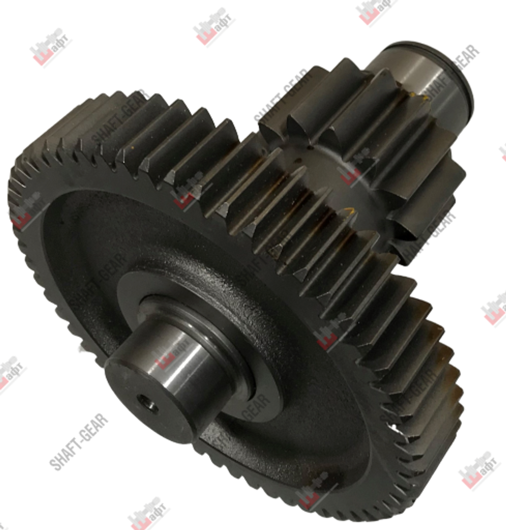 10JSD140-1707051 - Вал промежуточный демультипликатора (короткий) на КПП