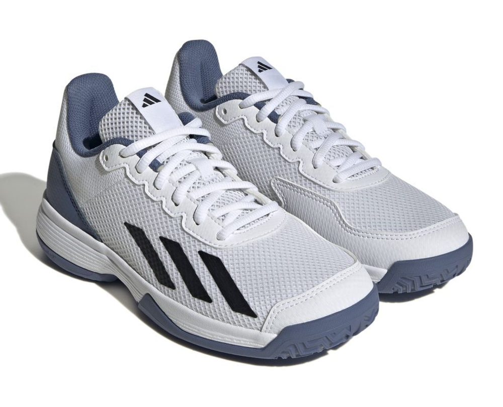 Детские теннисные кроссовки Adidas Courtflash K - White