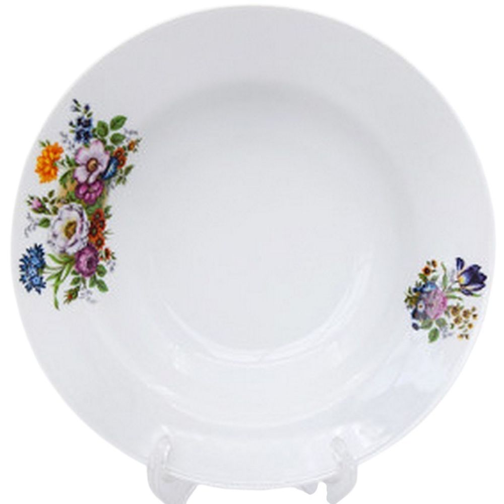 Тарелка глубокая 20см "БУКЕТ ЦВЕТОВ (Идиллия)" 250мл, Беларусь.