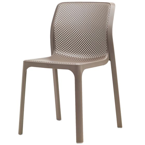 Пластиковый стул Bit коричневый (тортора) | Nardi | Италия | Купить в Hallberg.ru
