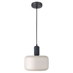 Светильник подвесной Juko, Ø28х32 см, черный/бежевый