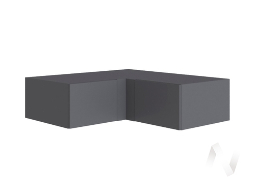 Антресоль угол прямой Мадрид 300 (графит серый)