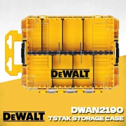 DEWALT DWAN2190 TSTAK Набор инструментов Прозрачная крышка боковой замок удобный для подключения небольших инструментов и аксессуаров съемный отсек