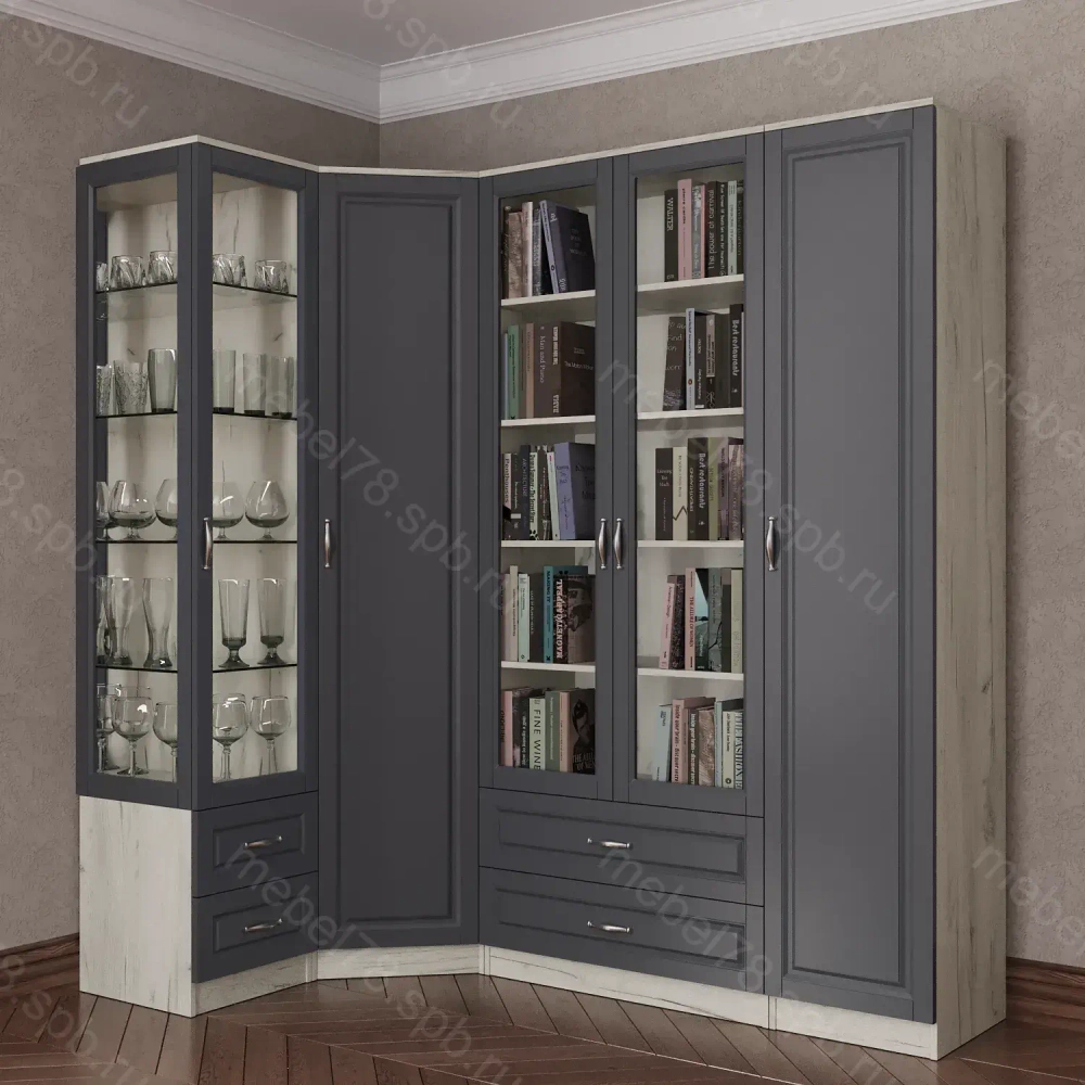 Шкаф угловой №15 (мадес)