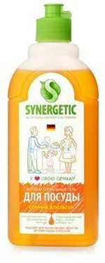Средство д/мытья посуды антибактериальное Synergetic ЭКО 500мл Апельсин