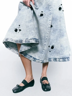 Юбка MOM SKIRT SHIMMER, голубой