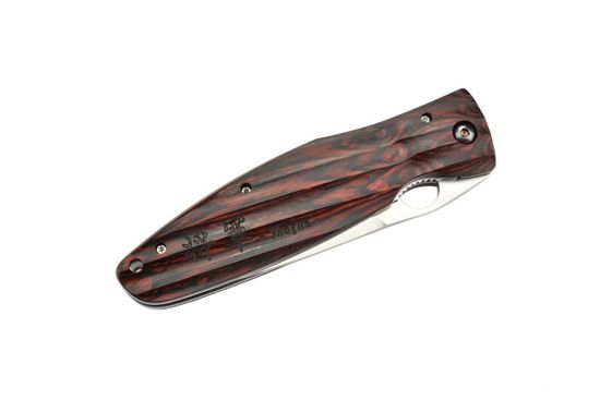 Складной нож Mcusta Ieyasu Tokugawa Staminawood Handle MC-0183 c клинком из стали VG-10, рукоять дерево