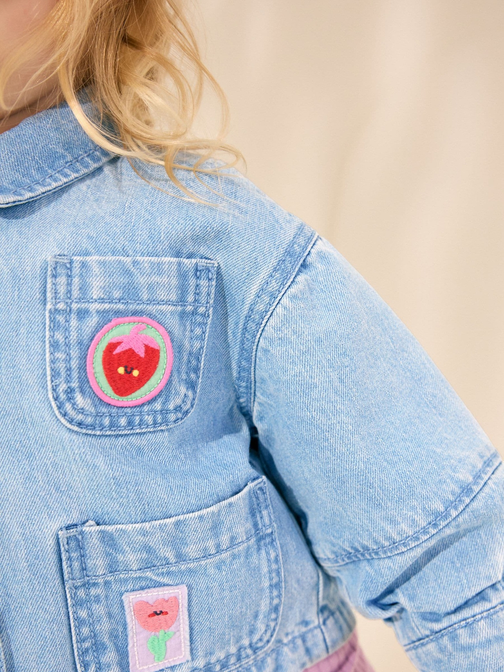 Куртка джинсовая для девочки Next E25-317, Синий