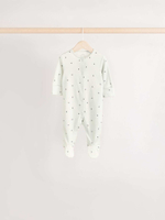 Комбинезон / Cлип для малышей Next E74-863, 5 шт., Светло-серый, Белый, Светло-салатовый