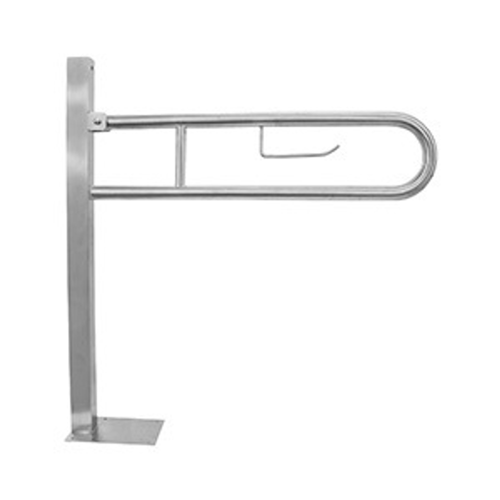 Поручень откидной 810 мм нерж. сталь NOFER 15064.W белый
