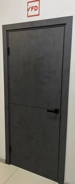 Межкомнатная дверь ВФД URBAN 1 Jet Loft  (бетон графит)   BLACK  MOULD / BE