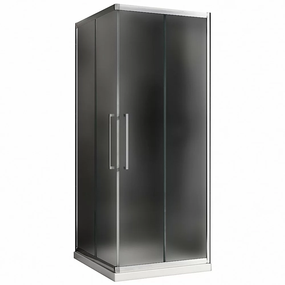 Душевой уголок ABBER Schwarzer Diamant AG02080MH 80x80 стекло матовое/профиль хром