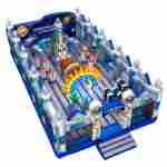 Коммерческий надувной батут «Космическая станция», 12,1×7,1×3 м, без горки