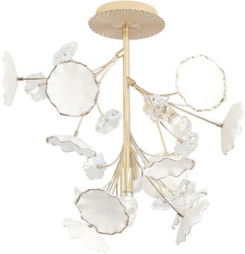 Потолочный светильник на штанге 4*E14 MARGO PL4 золото Crystal Lux