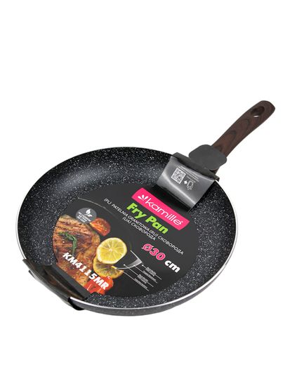 Сковорода 30 см. из алюминия Kamille KM 4115MR с мраморным покрытием