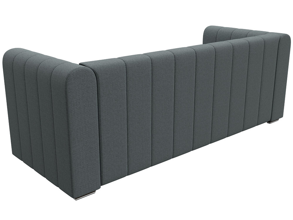 Диван прямой Лига-073 РОГОЖКА Амур 07 серый