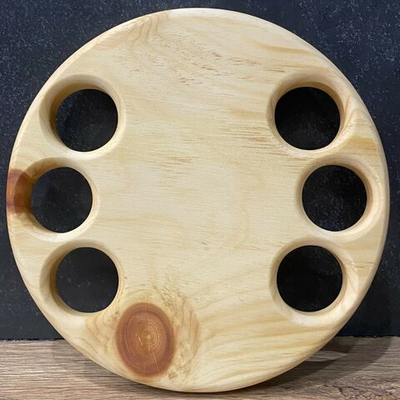 Круглая подставка для кулича и 6 яиц