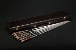 Подарочный набор шампуров в кейсе "Звери лесные"