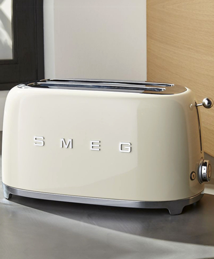 Smeg Тостер на 4 тоста, кремовый