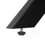 Керамический стол Woodville Вилли 140(200)х80х75 черный мрамор shakespeare black, черный, ножки черные