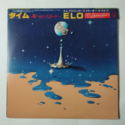 Винтажная виниловая пластинка LP ELO Electric Light Orchestra Time (Japan 1981) (Obi) Here Is The News