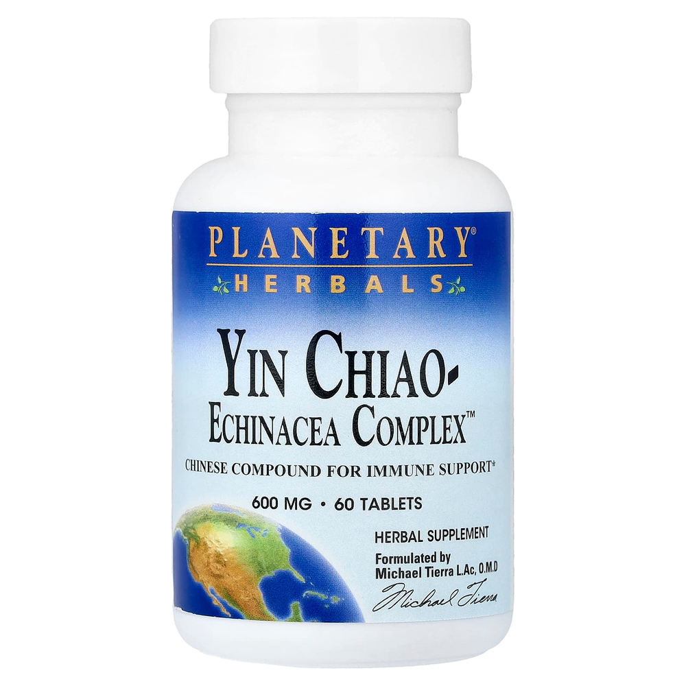 Planetary Herbals, Yin Chiao-Echinacea Complex™, 60 таблеток