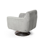 Кресло и пуф Marco, искусственная замша Breeze silver