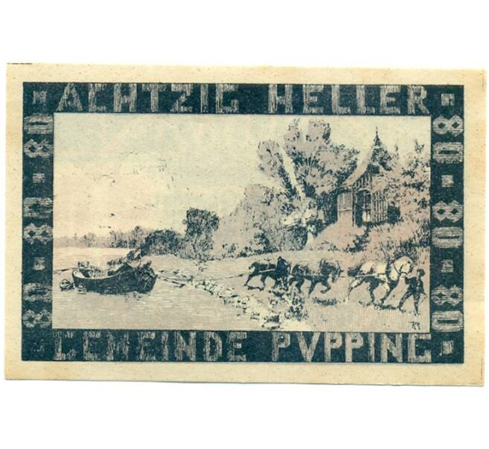 Австрия 80 геллеров 1920 Пуппинг aUNC