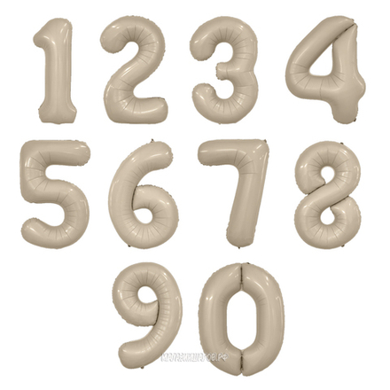 Шар "Цифра" бежевая