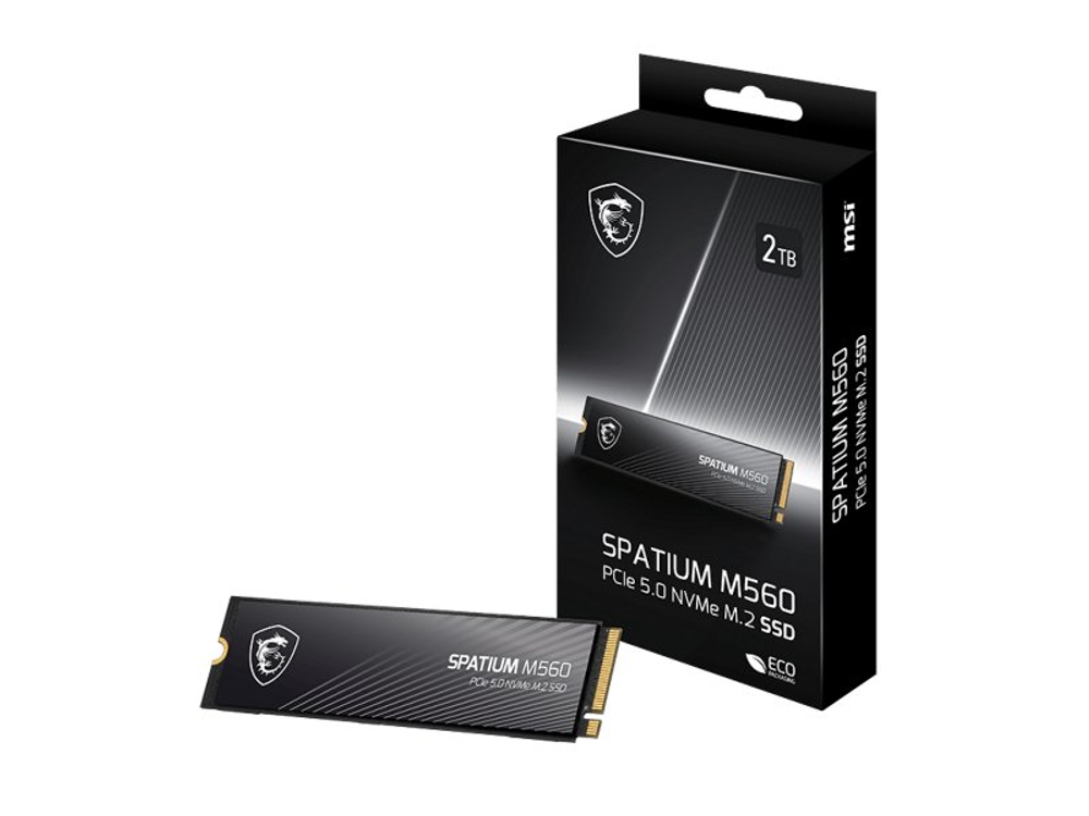 SSD накопитель MSI Spatium M560 2ТБ, M.2 2280, PCIe 5.0 x4, NVMe [S78-440Q940-P83]